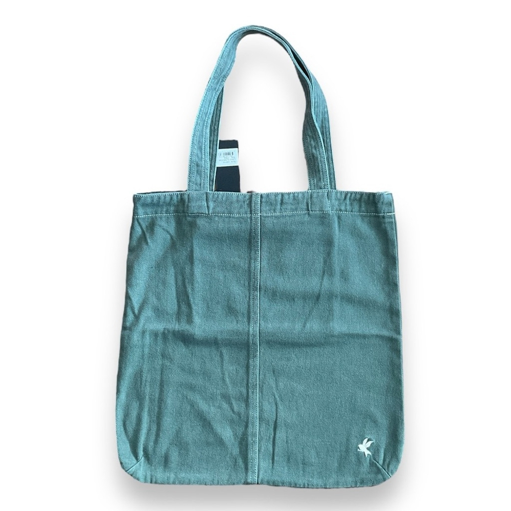 One Teaspoon Green Super Khaki Harlo Den Vintage Denim Jean Tote Shoulder Bag